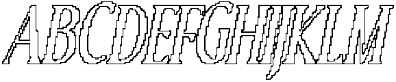 CS Refuse Pixel Outline otf (400) Font UPPERCASE