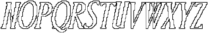 CS Refuse Pixel Outline otf (400) Font UPPERCASE