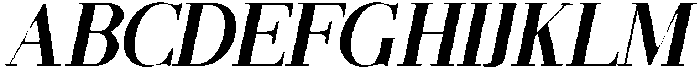 CS Regale Drawn Italic otf (400) Font UPPERCASE