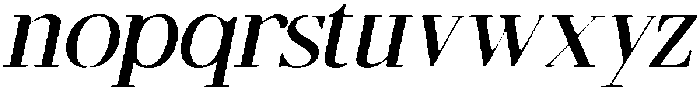 CS Regale Drawn Italic otf (400) Font LOWERCASE