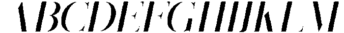 CS Regale Italic otf (400) Font UPPERCASE