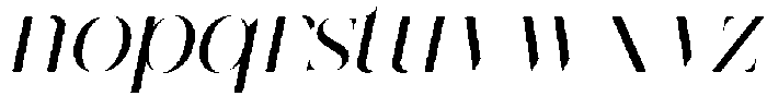 CS Regale Italic otf (400) Font LOWERCASE