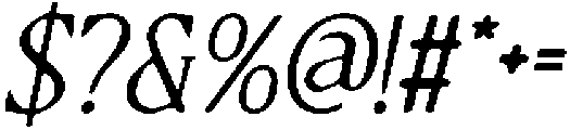 CS Reggie Drawn Italic otf (400) Font OTHER CHARS