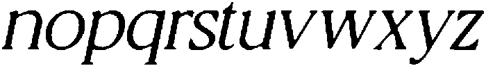CS Reggie Drawn Italic otf (400) Font LOWERCASE