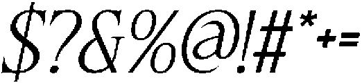 CS Reggie Italic otf (400) Font OTHER CHARS