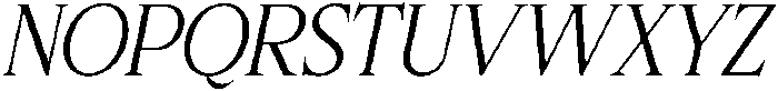 CS Reggie Italic otf (400) Font UPPERCASE