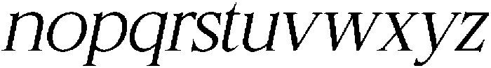 CS Reggie Italic otf (400) Font LOWERCASE