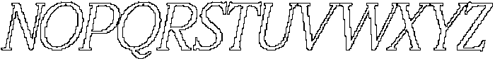 CS Reggie Pixel Outline otf (400) Font UPPERCASE