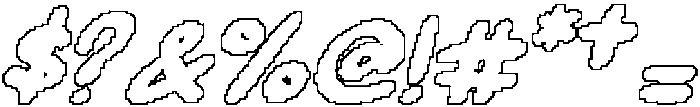 CS Regista Pixel Outline otf (400) Font OTHER CHARS