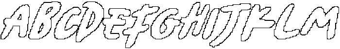 CS Regista Pixel Outline otf (400) Font UPPERCASE
