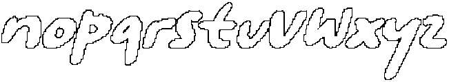 CS Regista Pixel Outline otf (400) Font LOWERCASE