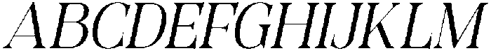 CS Regus Italic otf (400) Font UPPERCASE