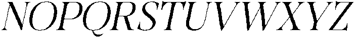 CS Regus Italic otf (400) Font UPPERCASE