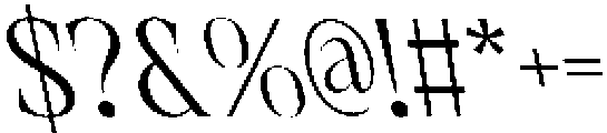CS Regus Reverse Italic otf (400) Font OTHER CHARS
