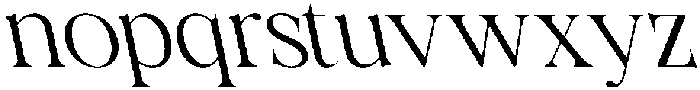 CS Regus Reverse Italic otf (400) Font LOWERCASE