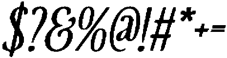 CS Reign Drawn Italic otf (400) Font OTHER CHARS