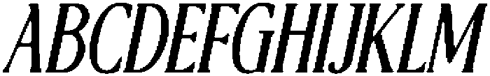 CS Reign Drawn Italic otf (400) Font UPPERCASE