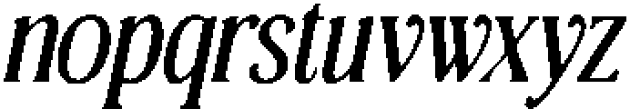 CS Reign Drawn Italic otf (400) Font LOWERCASE