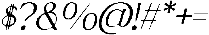 CS Relish Drawn Italic otf (400) Font OTHER CHARS