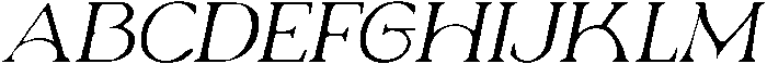 CS Relish Drawn Italic otf (400) Font UPPERCASE