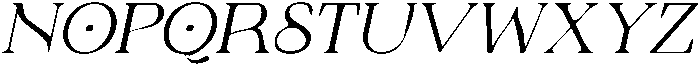 CS Relish Drawn Italic otf (400) Font UPPERCASE