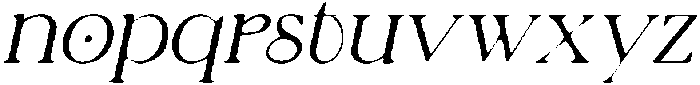 CS Relish Drawn Italic otf (400) Font LOWERCASE