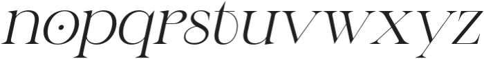 CS Relish Italic otf (400) Font LOWERCASE