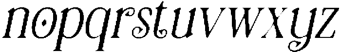 CS Reload Drawn Italic otf (400) Font LOWERCASE