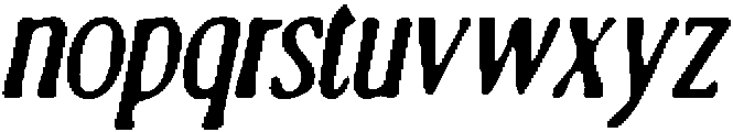 CS Remain Drawn Italic otf (400) Font LOWERCASE