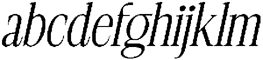 CS Remain Italic otf (400) Font LOWERCASE