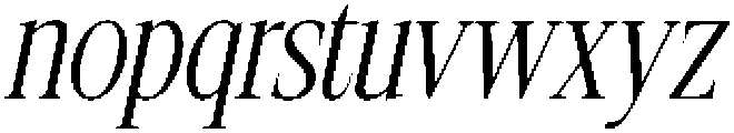 CS Remain Italic otf (400) Font LOWERCASE