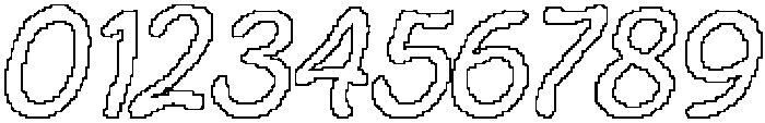CS Renita Pixel Outline otf (400) Font OTHER CHARS