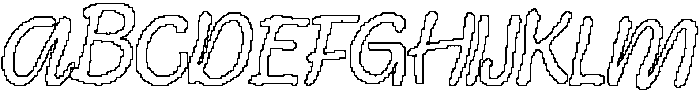 CS Renita Pixel Outline otf (400) Font UPPERCASE