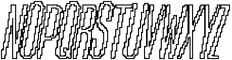 CS Resting Pixel Outline otf (400) Font UPPERCASE