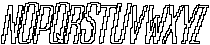 CS Resting Pixel Outline otf (400) Font LOWERCASE