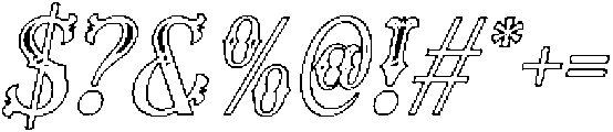 CS Revenant Stippled Italic otf (400) Font OTHER CHARS