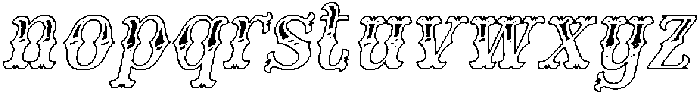 CS Revenant Stippled Italic otf (400) Font LOWERCASE