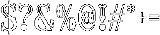 CS Revenant Stippled Regular otf (400) Font OTHER CHARS