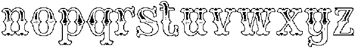 CS Revenant Stippled Regular otf (400) Font LOWERCASE
