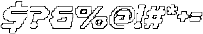 CS Revson Pixel Outline otf (400) Font OTHER CHARS