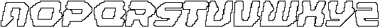 CS Revson Pixel Outline otf (400) Font UPPERCASE
