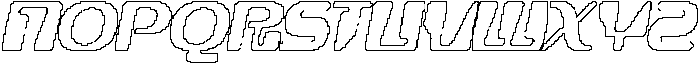 CS Rexa Pixel Outline otf (400) Font UPPERCASE
