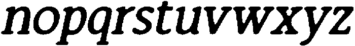CS Rhesa Drawn Italic otf (400) Font LOWERCASE