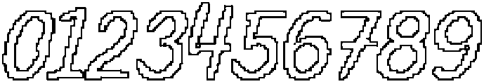 CS Ricotta Pixel Outline otf (400) Font OTHER CHARS