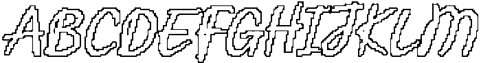 CS Ricotta Pixel Outline otf (400) Font