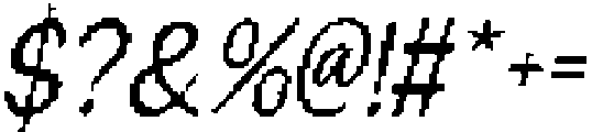 CS Ricotta Pixel Regular otf (400) Font OTHER CHARS