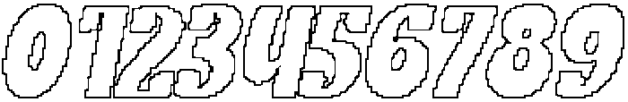 CS Rihana Pixel Outline otf (400) Font OTHER CHARS