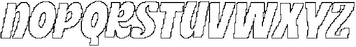 CS Rihana Pixel Outline otf (400) Font UPPERCASE
