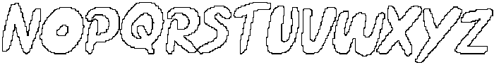 CS Rijeka Pixel Outline otf (400) Font UPPERCASE