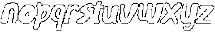 CS Rijeka Pixel Outline otf (400) Font LOWERCASE
